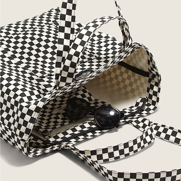 VANS Tell All zip Canvas Tote Bag - Picture 3 of 15